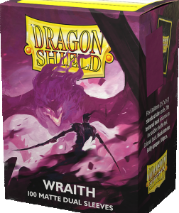 Dragon Shield Sleeves Top-Loading, Standard Size, Matte Duel Wraith Pack of 100