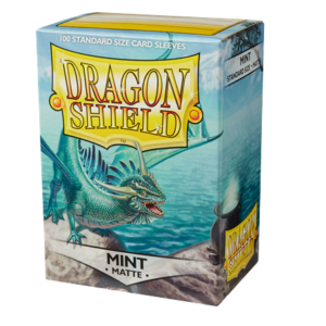 Dragon Shield Sleeves Top-Loading, Standard Size, Matte Mint Pack of 100
